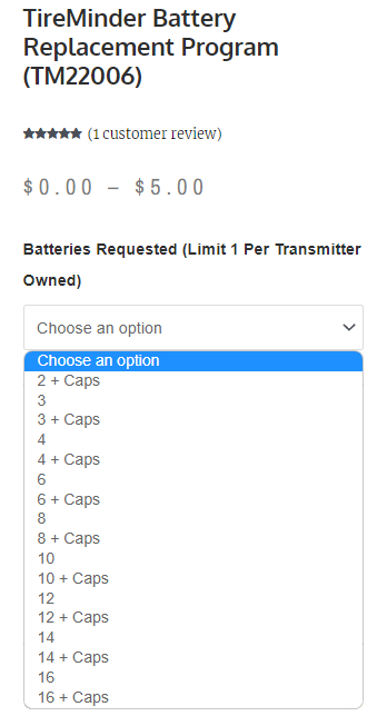 Single CR1632 Battery - Battery Replacement for TireMinder